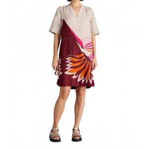 NEW WHITE STUFF june linen dress in natural